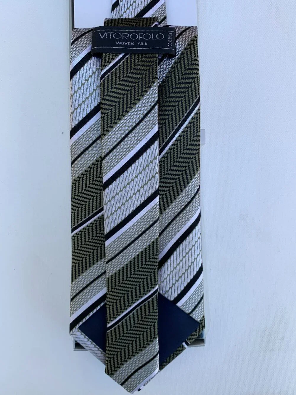 VITO RUFOLO 100% Silk Tie for Men Made in Italy 57
